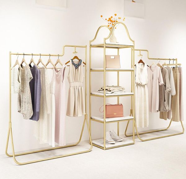 clothing store display rack commercial furniture shopping mall luxury fashion women's iron floor type side cloth racks
clothing store display rack commercial furniture shopping mall luxury fashion women's iron floor type side cloth racks