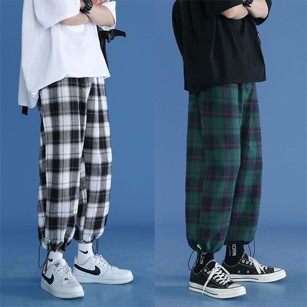 trendy plaid streetwear pants men's comfortable pant summer loose comfortable casual all-match korean joggers trousers 210723, Black
trendy plaid streetwear pants men's comfortable pant summer loose comfortable casual all-match korean joggers trousers 210723, Black