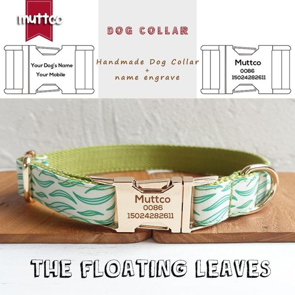 dog collars & leashes muttco individual customized pet supplies the floating leaves resistance to bite collar leash puppy accessory 5 size u
dog collars & leashes muttco individual customized pet supplies the floating leaves resistance to bite collar leash puppy accessory 5 size u
