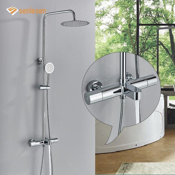 senlesen thermostatic faucet chrome 8 inch shower head mixer water tap para bathroom bath black sets
senlesen thermostatic faucet chrome 8 inch shower head mixer water tap para bathroom bath black sets