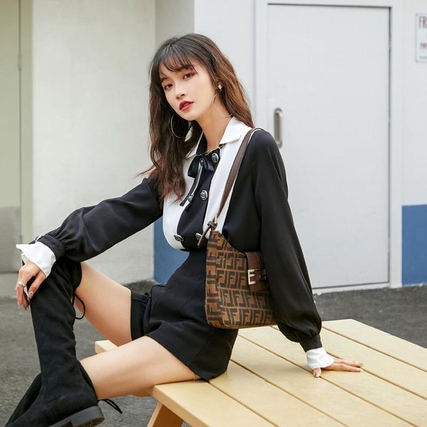 women's blouses & shirts women 2021 fashion clothes long sleeve double-breasted bowknot contrast color shirt casual chic blusas femini, White
women's blouses & shirts women 2021 fashion clothes long sleeve double-breasted bowknot contrast color shirt casual chic blusas femini, White