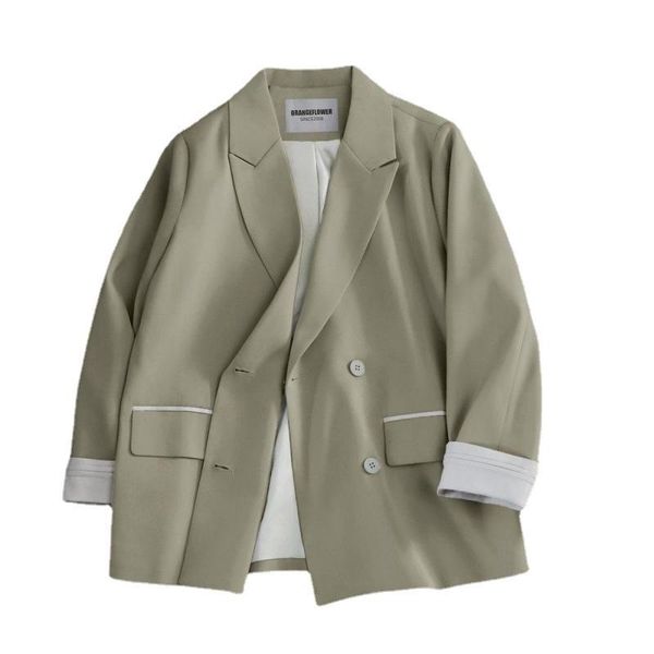women's suits & blazers 2021 office ladies women spring autumn long sleeve coats female double breasted solid jacket pockets, White;black
women's suits & blazers 2021 office ladies women spring autumn long sleeve coats female double breasted solid jacket pockets, White;black