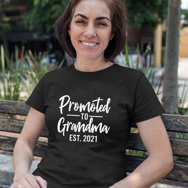 women's t-shirt female casual nana t shirts camisetas mujer promoted to grandma est 2021 women harajuku aesthetic tees be, White
women's t-shirt female casual nana t shirts camisetas mujer promoted to grandma est 2021 women harajuku aesthetic tees be, White