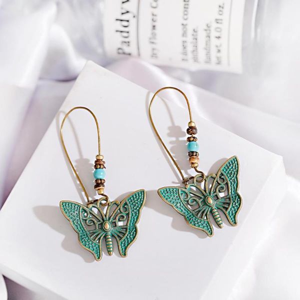 fashion ethnic style bohemian pendant earrings vintage bronze butterfly shape alloy hollow pattern 2021 thai jewelry dangle & chandelier, Silver
fashion ethnic style bohemian pendant earrings vintage bronze butterfly shape alloy hollow pattern 2021 thai jewelry dangle & chandelier, Silver