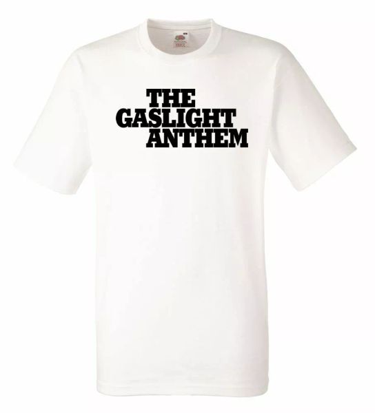 gaslight anthem logo white mens t-shirt men rock band tee shirt, White;black
gaslight anthem logo white mens t-shirt men rock band tee shirt, White;black