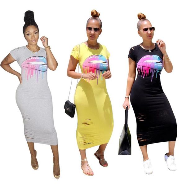 casual dresses zaggin 2021 summer women lip print 3-colors skinny mid-calf dress lady o-neck short sleeve sheath hollow out, Black;gray
casual dresses zaggin 2021 summer women lip print 3-colors skinny mid-calf dress lady o-neck short sleeve sheath hollow out, Black;gray