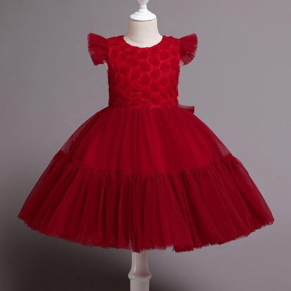 girl's dresses 2-10 year kids dress for girls wedding rose flower girl princess xmas party pageant formal gown teen children, Red;yellow
girl's dresses 2-10 year kids dress for girls wedding rose flower girl princess xmas party pageant formal gown teen children, Red;yellow