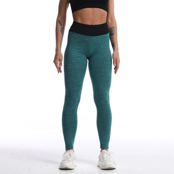 women's leggings european and american texture peach hip high waist tight for women fitness pants sports bubble honeycomb trousers, Black
women's leggings european and american texture peach hip high waist tight for women fitness pants sports bubble honeycomb trousers, Black