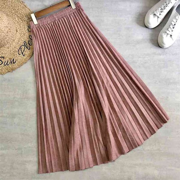 autumn& winter women gold velvet high waist pleated skirt solid color casual large a-line long ng 210527, Black
autumn& winter women gold velvet high waist pleated skirt solid color casual large a-line long ng 210527, Black