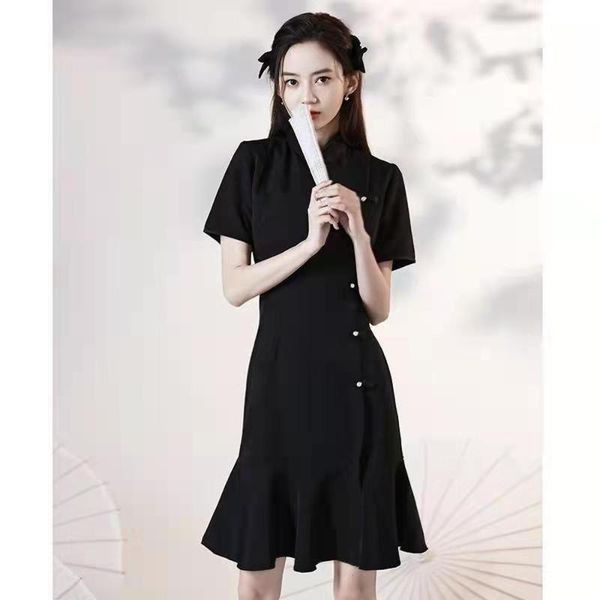 ethnic clothing year traditional women cheongsam dress modern 2022 oriental young girl qipao a line split short black gothic, Red
ethnic clothing year traditional women cheongsam dress modern 2022 oriental young girl qipao a line split short black gothic, Red