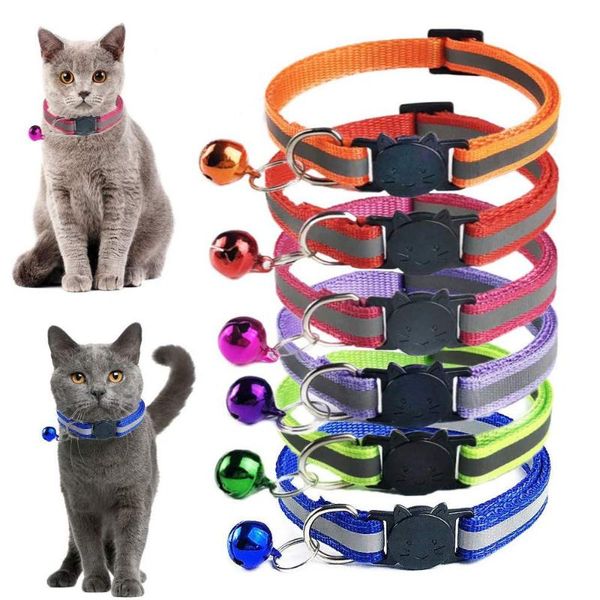 cat collars & leads safety breakaway collar 12 colors reflective nylon pet puppy small dog kitten with colorful bell 19-32cm 1.0cm
cat collars & leads safety breakaway collar 12 colors reflective nylon pet puppy small dog kitten with colorful bell 19-32cm 1.0cm