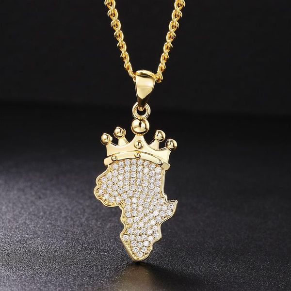 pendant necklaces crown africa map iced out necklace for women men punk crystal gold stainless steel cuban link chain hip hop jewelry 104, Silver
pendant necklaces crown africa map iced out necklace for women men punk crystal gold stainless steel cuban link chain hip hop jewelry 104, Silver