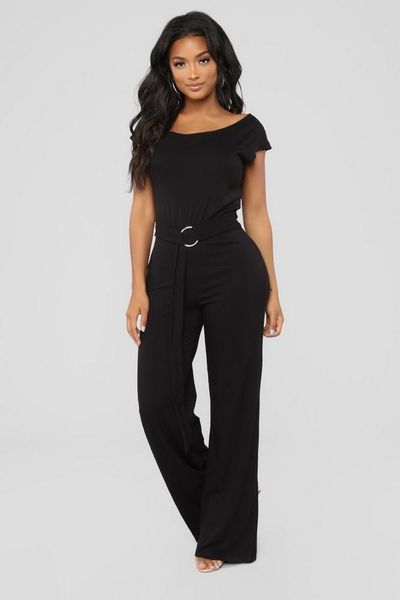 women's jumpsuits & rompers summer fashion wide leg elegant black short sleeve office overalls casual loose playsuits for women combina, Black;white
women's jumpsuits & rompers summer fashion wide leg elegant black short sleeve office overalls casual loose playsuits for women combina, Black;white