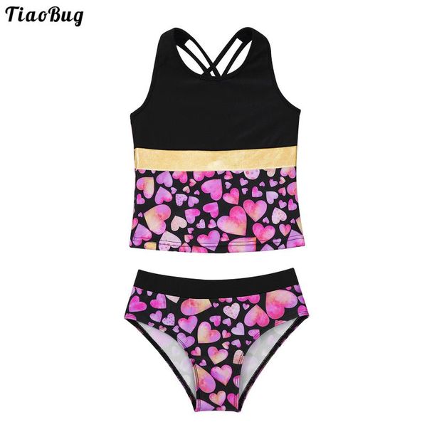 one-pieces tiaobug 2pcs kids girls swimwear sleeveless straps patchwork print and briefs set for beach pool swimming bathing tankini, Black
one-pieces tiaobug 2pcs kids girls swimwear sleeveless straps patchwork print and briefs set for beach pool swimming bathing tankini, Black