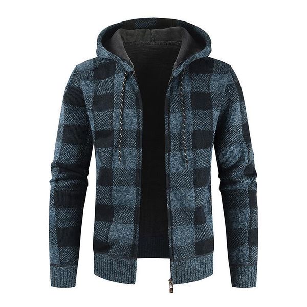 men's sweaters men thick warm winter sweatercoat 2021 autumn hooded plaid wool sweater male cardigan jumpers zipper fleece coats plus s, White;black
men's sweaters men thick warm winter sweatercoat 2021 autumn hooded plaid wool sweater male cardigan jumpers zipper fleece coats plus s, White;black