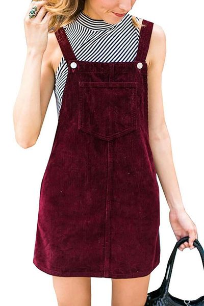 casual dresses dress for women spring and autumn european american corduroy slim-fit strap solid color dungaree, Black;gray
casual dresses dress for women spring and autumn european american corduroy slim-fit strap solid color dungaree, Black;gray