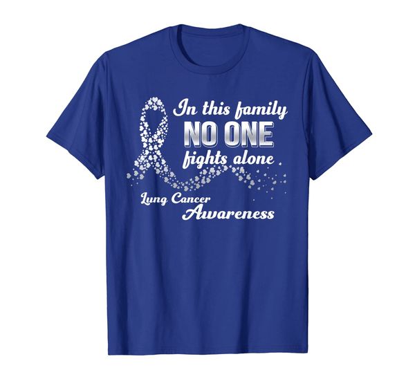 This Family No One Fights Alone Lung Cancer Awareness Shirt, Mainly pictures