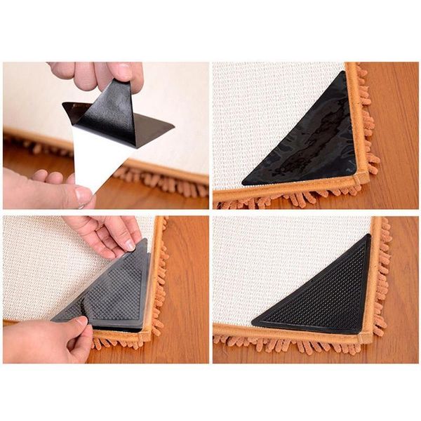 carpets 4pcs reusable pads washable rug carpet mat anti slip grippers non tri sticker silicone grip for home bath living room
carpets 4pcs reusable pads washable rug carpet mat anti slip grippers non tri sticker silicone grip for home bath living room