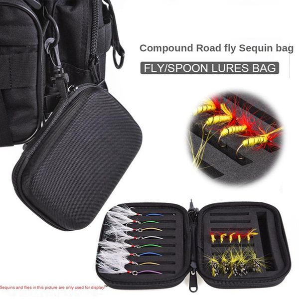 fishing accessories portable lure bait tackle bag hook 16 groove outdoor protective case pouch
fishing accessories portable lure bait tackle bag hook 16 groove outdoor protective case pouch
