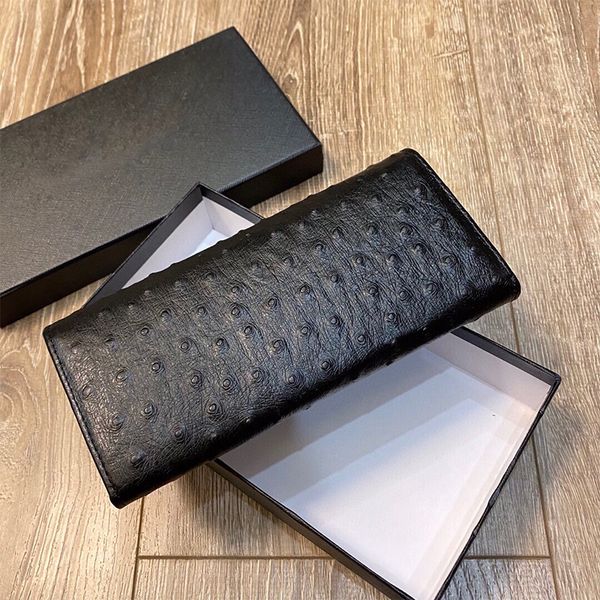 2021 wallet ostrich grain leather retro long designer wallets fashion classic durable clutch coin purse, Red;black
2021 wallet ostrich grain leather retro long designer wallets fashion classic durable clutch coin purse, Red;black