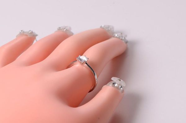 wedding rings 925 siiver ring with cz, Slivery;golden