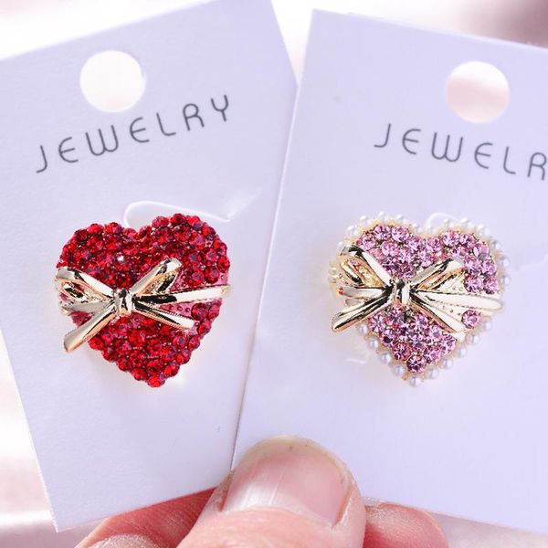 pins, brooches okily lovely pink and red crystal heart for women gold bowknot lapel pin with pearl summer dress hat accessories, Gray
pins, brooches okily lovely pink and red crystal heart for women gold bowknot lapel pin with pearl summer dress hat accessories, Gray
