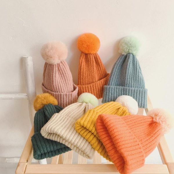 caps & hats lovely knitted pompom baby hat cap warm girl boy beanie colorful hairball crochet winter ear warmer, Yellow
caps & hats lovely knitted pompom baby hat cap warm girl boy beanie colorful hairball crochet winter ear warmer, Yellow