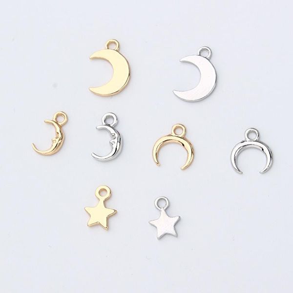 charms 10pcs/lot gold silver moon star charm pendant for diy necklace bracelet jewelry making finding dainty accessories supplies, Bronze;silver
charms 10pcs/lot gold silver moon star charm pendant for diy necklace bracelet jewelry making finding dainty accessories supplies, Bronze;silver