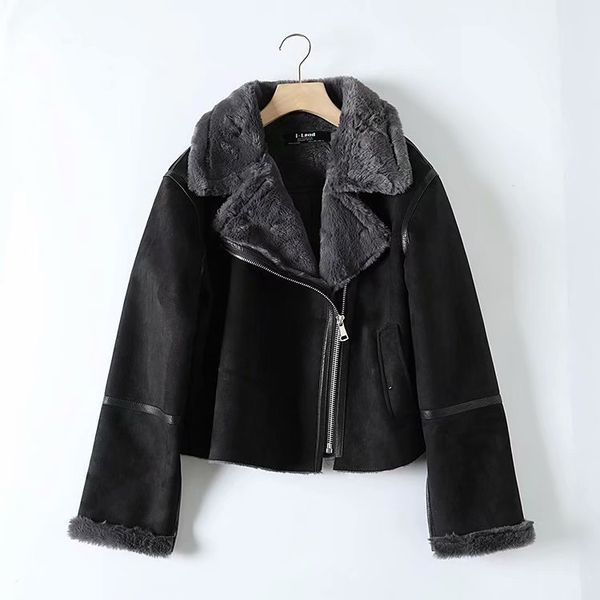 women's jackets ms byz the european and american wind, paragraph, fake suede skin, a heavy-haired coat 9xnd, Black;brown
women's jackets ms byz the european and american wind, paragraph, fake suede skin, a heavy-haired coat 9xnd, Black;brown
