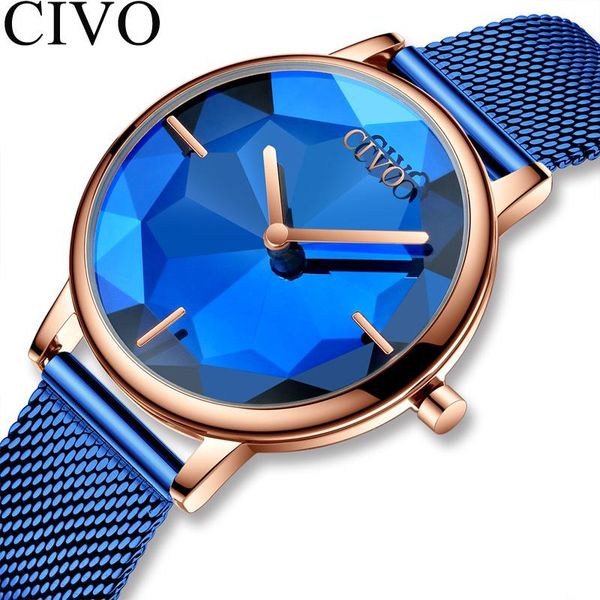 wristwatches civo luxury watches women waterproof casual quartz ladys for woman dress ladies blue strap relogio feminino, Slivery;brown
wristwatches civo luxury watches women waterproof casual quartz ladys for woman dress ladies blue strap relogio feminino, Slivery;brown