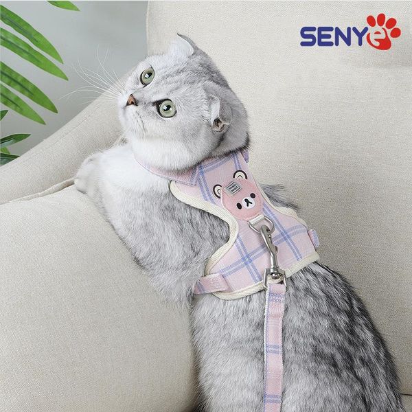cat collars & leads pet traction rope chest harness vest-style anti-breakaway checkered cartoon bear nylon mesh pull
cat collars & leads pet traction rope chest harness vest-style anti-breakaway checkered cartoon bear nylon mesh pull