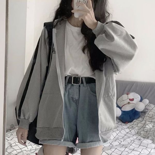 zip-up harajuku oversized hoodies for women clothes hooded long sleeve jumper hooded regular coat casual korean style sweatshirt, Black
zip-up harajuku oversized hoodies for women clothes hooded long sleeve jumper hooded regular coat casual korean style sweatshirt, Black