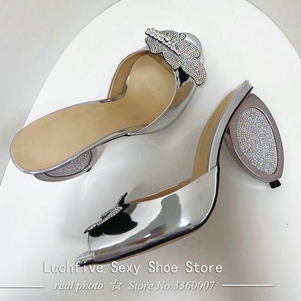 slippers ellipse crystal heels diamond peep toe party shoes summer ladies slides silver genuine leather woman mbul, Black
slippers ellipse crystal heels diamond peep toe party shoes summer ladies slides silver genuine leather woman mbul, Black