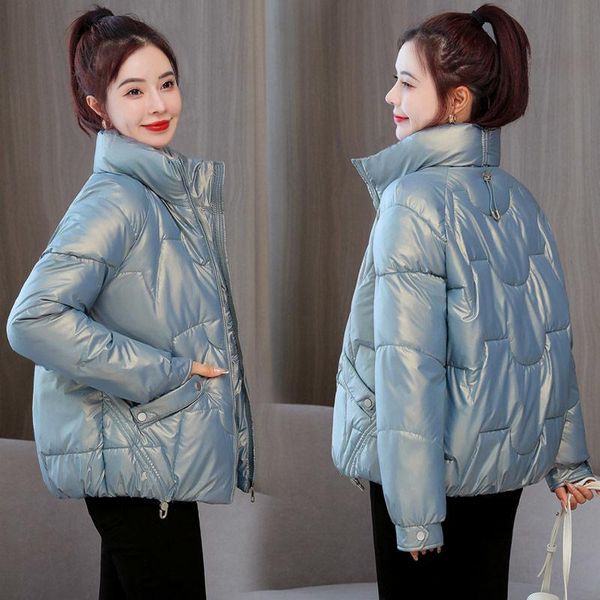 women's down & parkas women 2021 winter fashion jacket coats female stand collar glossy cotton jackets warm casual parka outwear a454, Black
women's down & parkas women 2021 winter fashion jacket coats female stand collar glossy cotton jackets warm casual parka outwear a454, Black