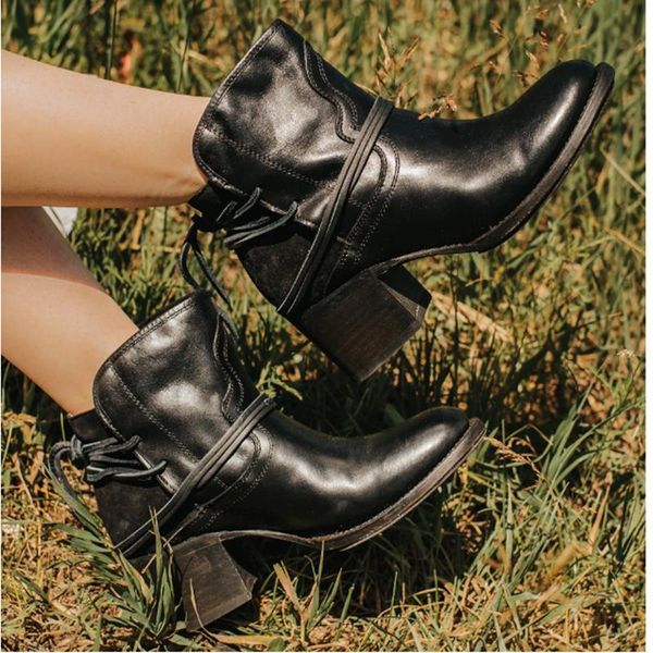 boots autumn winter women ankle pu leather wipe color mid heel lace up rubber round toe black platform ladies shoes botas mujer
boots autumn winter women ankle pu leather wipe color mid heel lace up rubber round toe black platform ladies shoes botas mujer