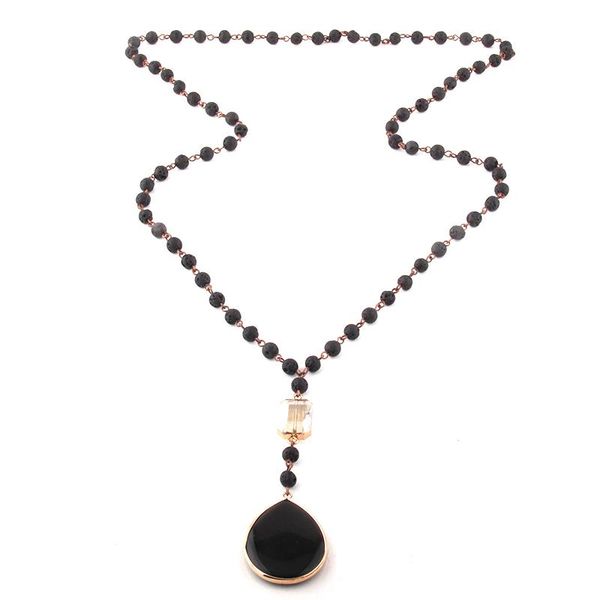 pendant necklaces fashion bohemian jewelry 6mm stones rosary chain crystal link stone drop for women ethnic necklace, Silver
pendant necklaces fashion bohemian jewelry 6mm stones rosary chain crystal link stone drop for women ethnic necklace, Silver