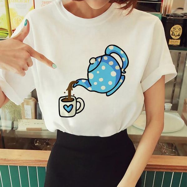 summer simple kettle fun cartoon women t shirt print white round neck short sleeve harajuku womens
summer simple kettle fun cartoon women t shirt print white round neck short sleeve harajuku womens