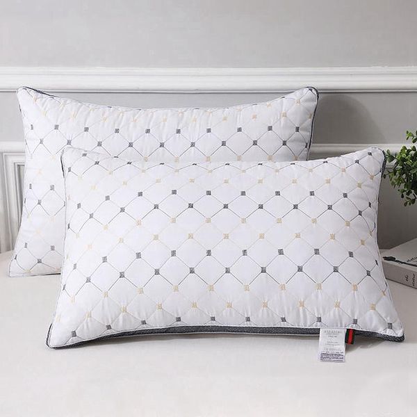 pillow white core fluffy cushion inner filling for bed sleeping soft neck with grid home el decoration 
pillow white core fluffy cushion inner filling for bed sleeping soft neck with grid home el decoration