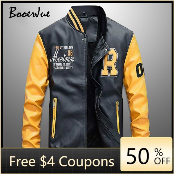 baseball ets slim fit 2020 stand collar leather pu coat new s zipper et jaquetas de motocicleta bomber e men, Black;brown
baseball ets slim fit 2020 stand collar leather pu coat new s zipper et jaquetas de motocicleta bomber e men, Black;brown