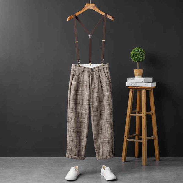 pantretro plaid casual pants korean version of suspenders men and women overalls trousers, Black
pantretro plaid casual pants korean version of suspenders men and women overalls trousers, Black