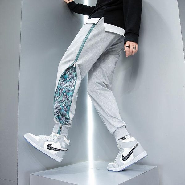 men's pants casual 2022 spring and autumn trend side zipper sports cashew nuts port style loose leggings, Black
men's pants casual 2022 spring and autumn trend side zipper sports cashew nuts port style loose leggings, Black