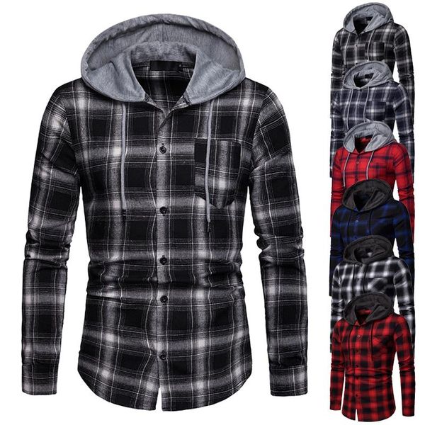 men's hoodies & sweatshirts sweatshirt hoodie men long sleeve flannel shirts for spring autumn plaid button closure shirt, Black
men's hoodies & sweatshirts sweatshirt hoodie men long sleeve flannel shirts for spring autumn plaid button closure shirt, Black