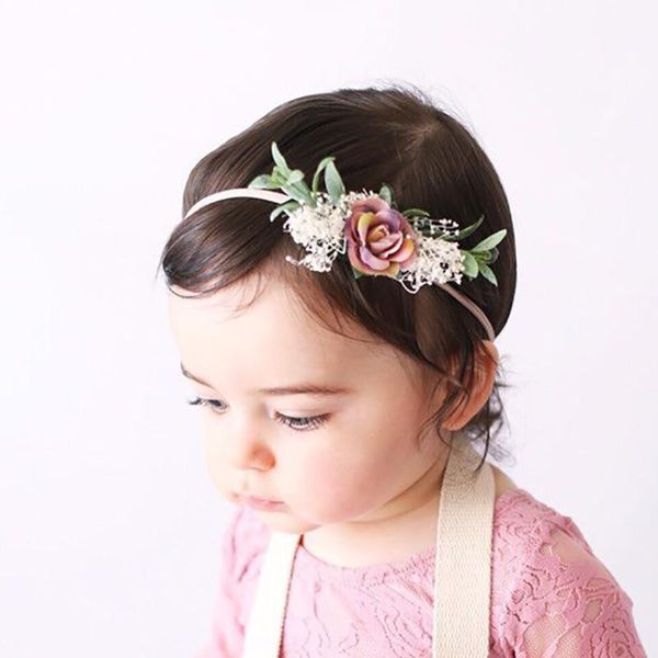 hair accessories baby girls artificial flowers crown headband turban kids wreath headwear born pography prop hairband, Slivery;white
hair accessories baby girls artificial flowers crown headband turban kids wreath headwear born pography prop hairband, Slivery;white