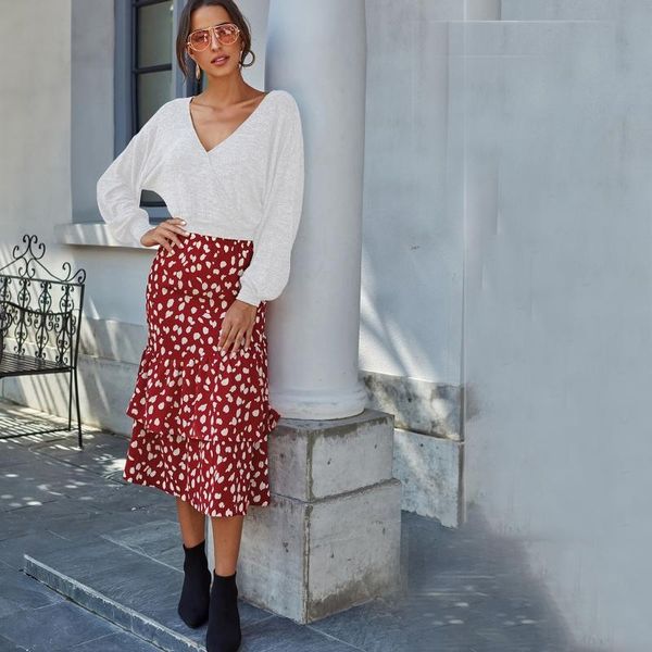 women high waist midi skirt swing printed a-line boho beach female streetwear skirts, Black
women high waist midi skirt swing printed a-line boho beach female streetwear skirts, Black