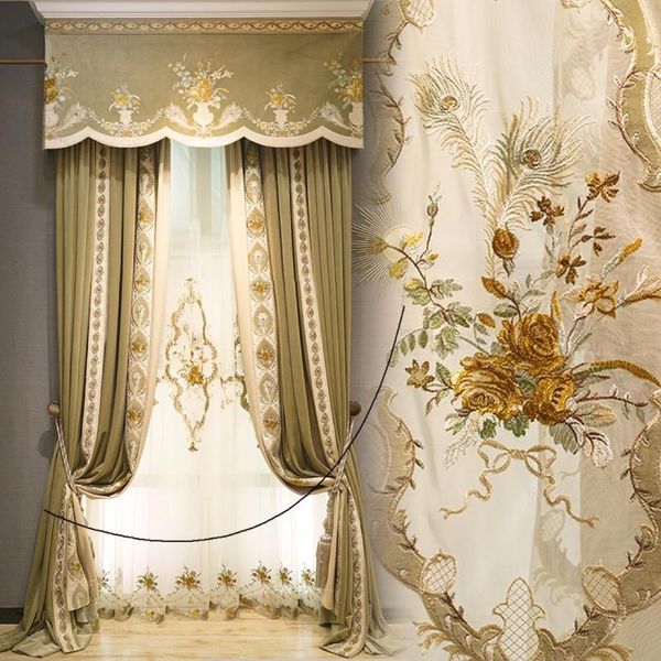 curtain & drapes high-end french velvet embroidered curtains living room villa for luxury european bedroom
curtain & drapes high-end french velvet embroidered curtains living room villa for luxury european bedroom