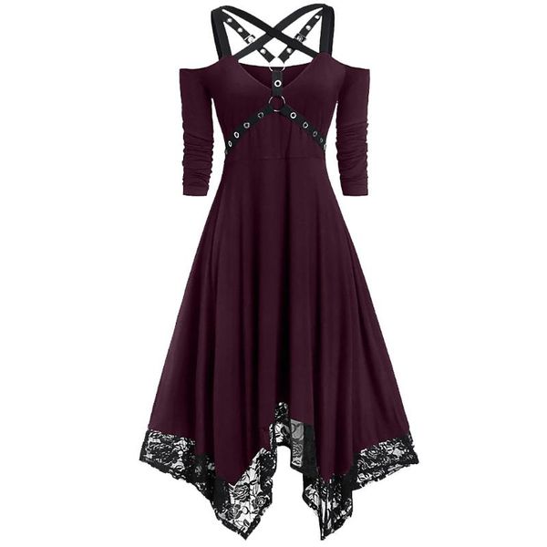 casual dresses women dress halloween party open shoulder lace half sleeve gothic fashion female autumn winter plus size, Black;gray
casual dresses women dress halloween party open shoulder lace half sleeve gothic fashion female autumn winter plus size, Black;gray