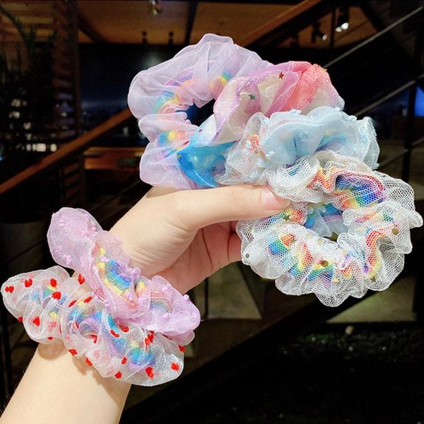 children's rainbow daisy ins mesh double hair ring color large intestine girl rope head accessories, Slivery;white
children's rainbow daisy ins mesh double hair ring color large intestine girl rope head accessories, Slivery;white