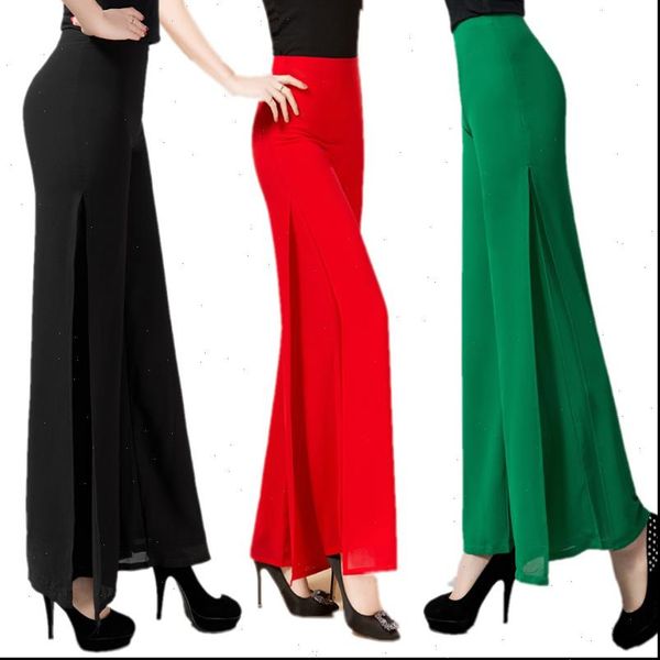 women capris solid chiffon double deck pants womens dance trousers cross plus size 5xl ol casual wide leg, Black;white
women capris solid chiffon double deck pants womens dance trousers cross plus size 5xl ol casual wide leg, Black;white
