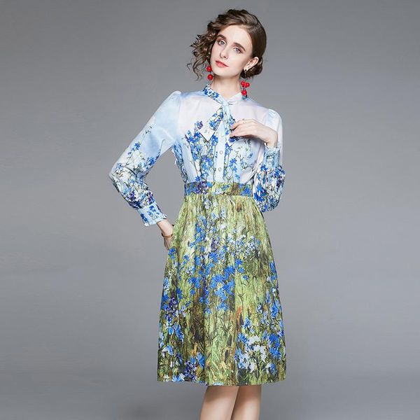 casual dresses runway dress spring summer fashion women floral print elegant bow tie midi party vestidos robe femme, Black;gray
casual dresses runway dress spring summer fashion women floral print elegant bow tie midi party vestidos robe femme, Black;gray