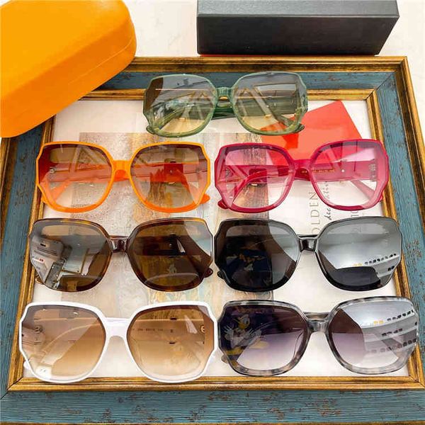 2022 factory wholesale fashion box letter leg sunglasses star sunglasses, White;black